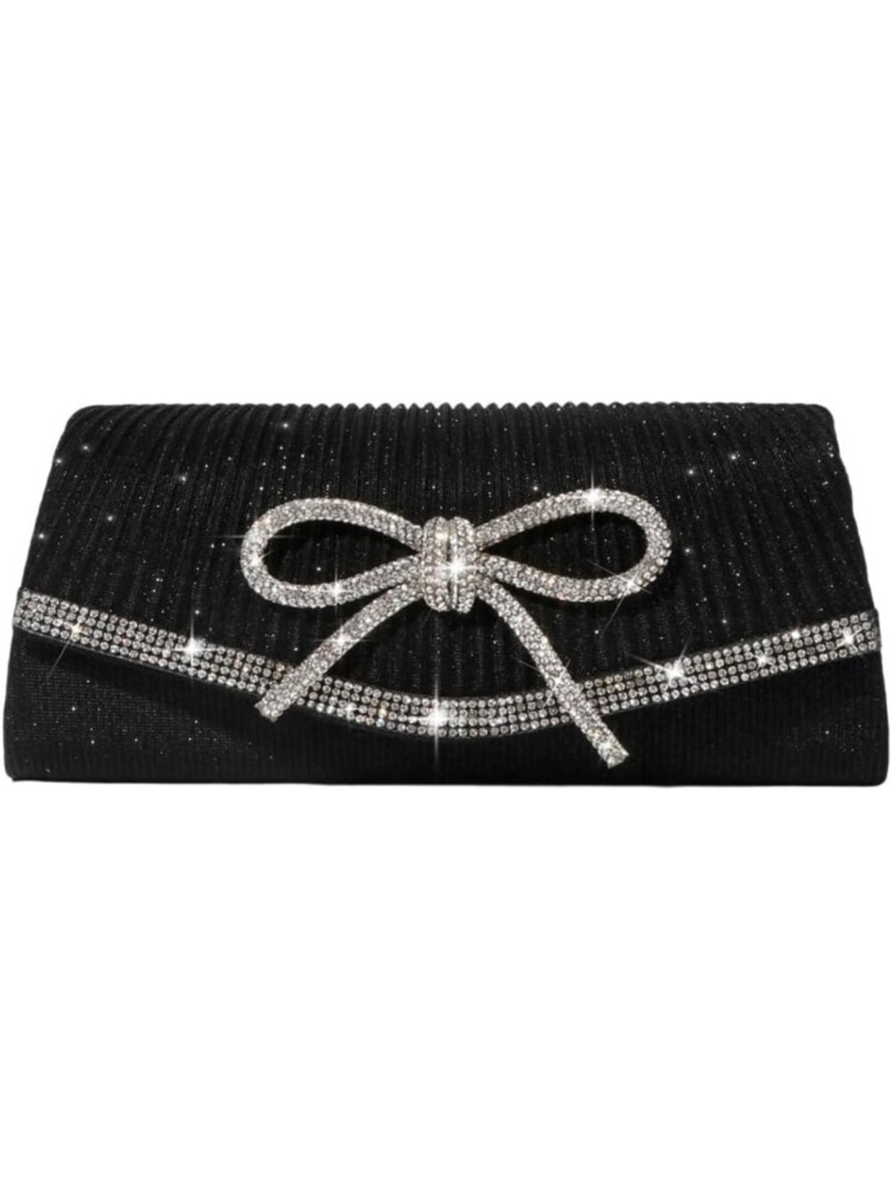 Sparkly Bow Evening Clutch Purse for Women - Perfect Wedding Accessory